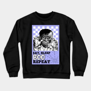 scary vintage halloween monster Crewneck Sweatshirt